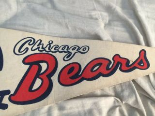 1970s Chicago Bears Full Size Pennant Flag 4