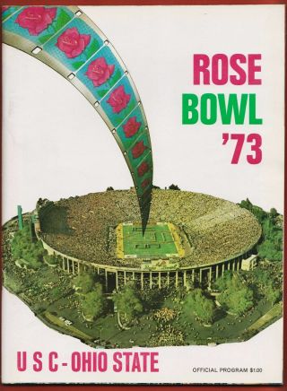 1973 Rose Bowl Football Program - Ohio State Vs Usc,  Tournament Of Roses Program