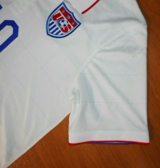 Nike Dri - Fit 2014 Team USA 10 Landon Donovan Men ' s White Soccer Jersey Size L 5