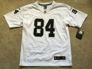 Antonio Brown Oakland Raiders Nike Nfl Youth Jersey White $75 Nwt Large L