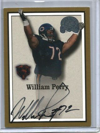 William Perry 2000 Fleer Greats Of The Game Autograph