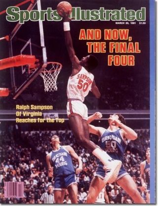 March 30,  1981 Ralph Sampson Virginia Cavaliers Sports Illustrated No Label A