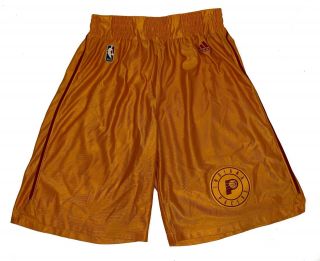 Indiana Pacers Hardwood Classics Throwback Team Issued Shorts Hickory Adidas L