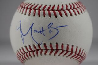 Matt Beaty Signed Baseball Omlb Sweet Spot Los Angeles Dodgers Belmont Psa
