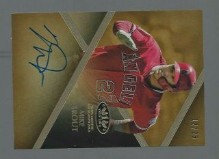 Mike Trout 2019 Topps Tier One Baseball 12/25 Auto