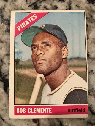 Roberto Bob Clemente 1966 Topps Vintage 300 Pittsburgh Pirates Puerto Rico