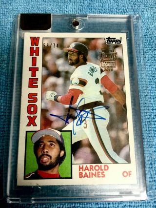 2018 Archives Signature Series Harold Baines Auto - 56/74 - Chicago White Sox
