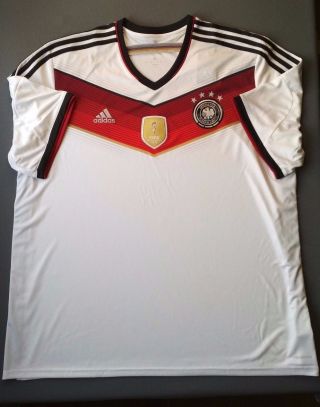 Germany Jersey 2014 World Cup Shirt Adidas Official Product M35022 Size 3xl 5,  /5