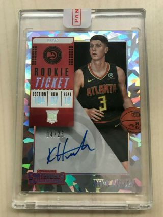 2018 - 19 Panini Contenders Cracked Ice Ticket Auto Rookie Rc Kevin Huerter (/25)