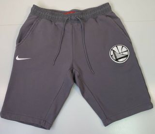 Golden State Warriors Nike Men’s Medium M Gray Nba Basketball Sweat Shorts