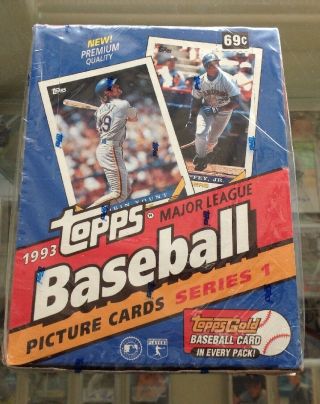 1993 Topps Baseball Series 1 - Factory Wax Box - Possible Jeter Rc