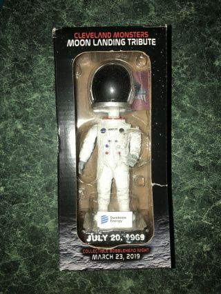 Cleveland Monsters Astronaut Bobblehead Sga Moon Landing Night 50 Yr Anniversary