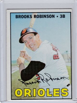 1967 Topps Baseball Card 600 Brooks Robinson Hof Orioles - Exmt - Nrmt O/c