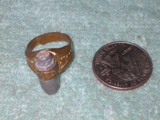Ww2 Trench Art Style Adjustable Size Ring With Bullet In It