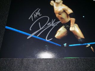 The Rock Signed Wrestling 8x10 Photo WWE Dwayne Johnson Wwf PSA jsa 2