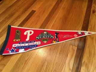 Philadelphia Phillies 2008 World Series Champions Pennant 28”