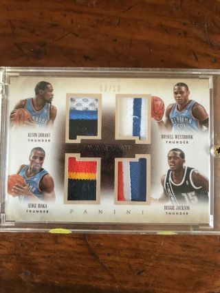 2013 - 14 Immaculate Kevin Durant Russell Westbrook Ibaka Jackson Patch (04/10)