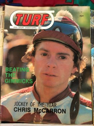 Turf and Sport Digest 1981 6 issues - A full year Horse Race Handicapping EUC 3