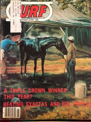 Turf and Sport Digest 1981 6 issues - A full year Horse Race Handicapping EUC 4
