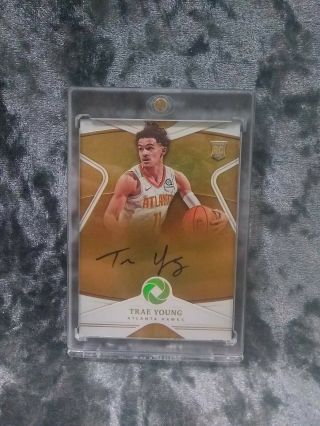 2018 - 19 Opulence Trae Young Auto Rc Holo Gold 05/10 Fresh Pull