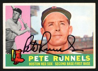 Pete Runnels Autographed Signed 1960 Topps Card 15 Boston Red Sox 153439
