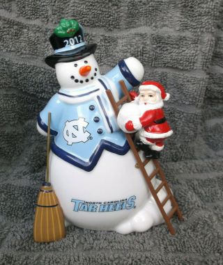 Danbury 2012 North Carolina Tar Heels Gameday Snowman Christmas Ornament