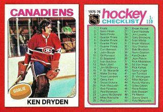 1975 - 76 Topps Hockey Complete Set Of 330 Cards Nrmt
