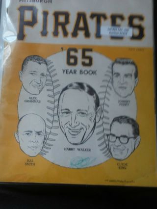 1965 Pittsburgh Pirates Yearbook - Nrmint - Stargell/clemente/mazeroski - All Hall Ofm