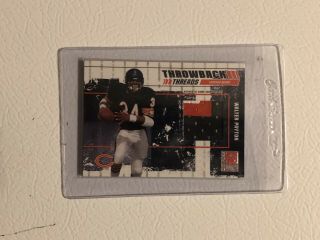 2003 Donruss Throwback Threads Walter Payton 3 Color Game Jersey Card
