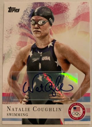 2012 Topps U.  S.  Olympic Team Autographs 9 Natalie Coughlin
