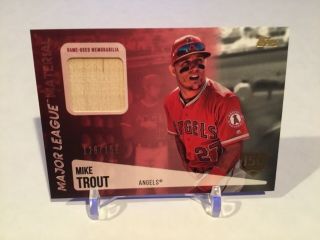 Mike Trout - 2019 Topps Bb Series 2 - “major League Material” 150th Annv.  /150
