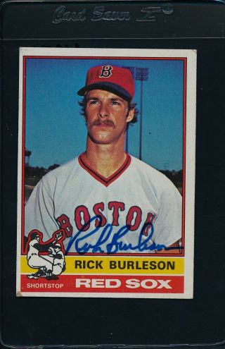 1976 Topps 29 Rick Burleson Red Sox Signed Auto 4871
