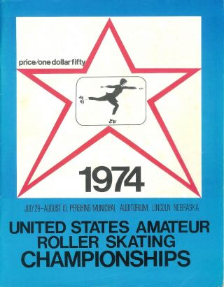 Vintage Rare 1974 United States Amateur Roller Skating Championships Program