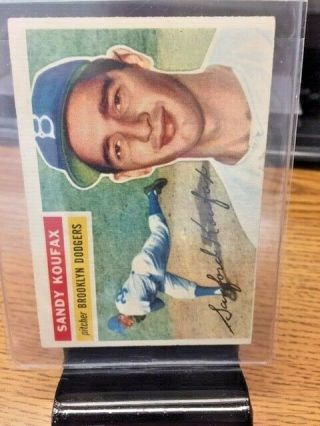 1956 Topps Baseball 79 Sandy Koufax (white Back)