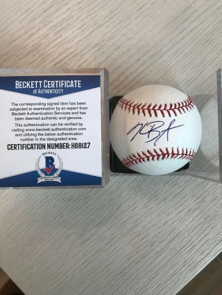 Kris Bryant Mlb Ball Signed Auto Chicago Cubs With Beckett Authentication