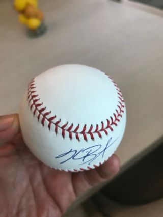 KRIS BRYANT MLB Ball signed auto Chicago Cubs with Beckett authentication 5