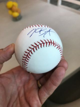 KRIS BRYANT MLB Ball signed auto Chicago Cubs with Beckett authentication 6
