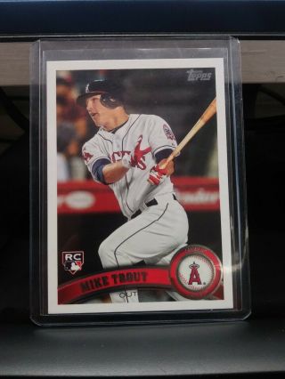 2011 Topps Update Us175 Mike Trout Rc Rookie Card Angels Mvp Hot Near