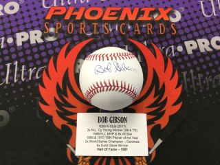 Bob Gibson Signed Autograph Auto Official Major League Baseball Tristar