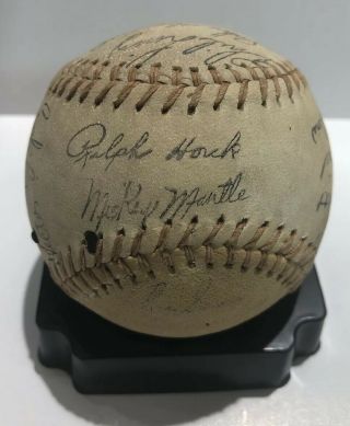 1962 York Yankees Team Signed Souvenir Baseball