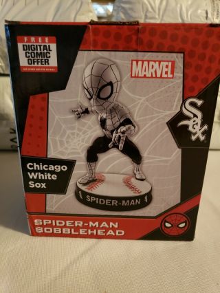 Chicago White Sox Spiderman Spider - Man Bobblehead Sga 7/27/19 Nib Marvel