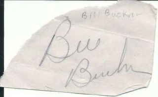 Bill Buckner Dodgers And Vintage In - Person Hand Signed Cut