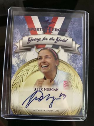 2013 Leaf Sports Heroes U.  S.  Soccer Alex Morgan 1/1 Auto Uswnt Autograph
