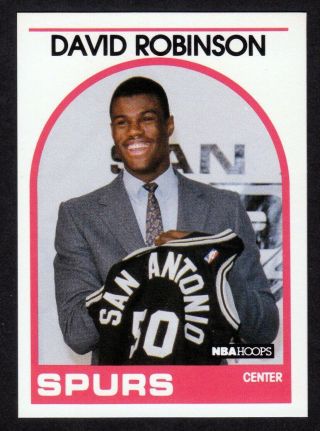 1989 - 1990 Hoops David Robinson San Antonio Spurs Navy Nba Rookie Card 138,