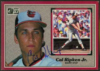 Autograph Psa/dna Of Cal Ripken Jr.  Of The Orioles,  Donruss Action As