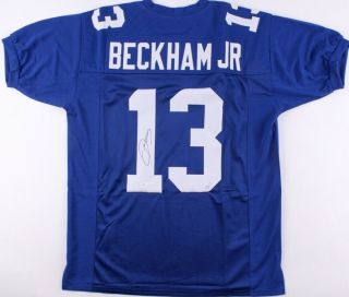 Odell Beckham Jr Autographed/ Signed Custom Jersey Jsa York Giants Ny