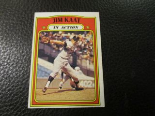 1972 Topps Card Hi 710 Jim Kaat In Action Vg,  /ex