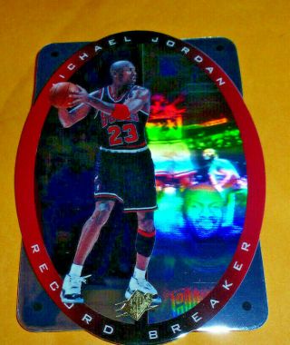 Michael Jordan - 1996 Ud Spx - Record Breaker - Diecut Holoview - R1 - Bulls -
