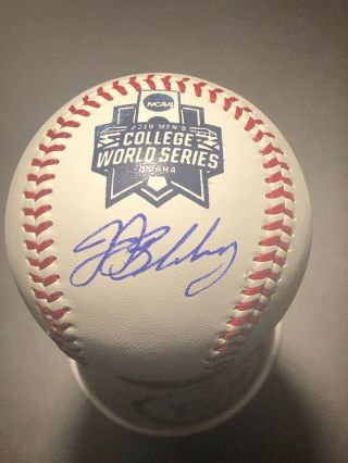 2019 Vanderbilt Commodores Signed Autographed Jj Bleday Cws Baseball