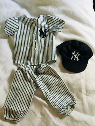 American Girl Doll York Yankees Baseball Uniform Limited Edition Sga 2005